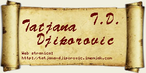 Tatjana Điporović vizit kartica